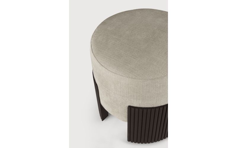 ROLLER MAX POUF - VARNISHED MAHOGANY - DARK BROWN 