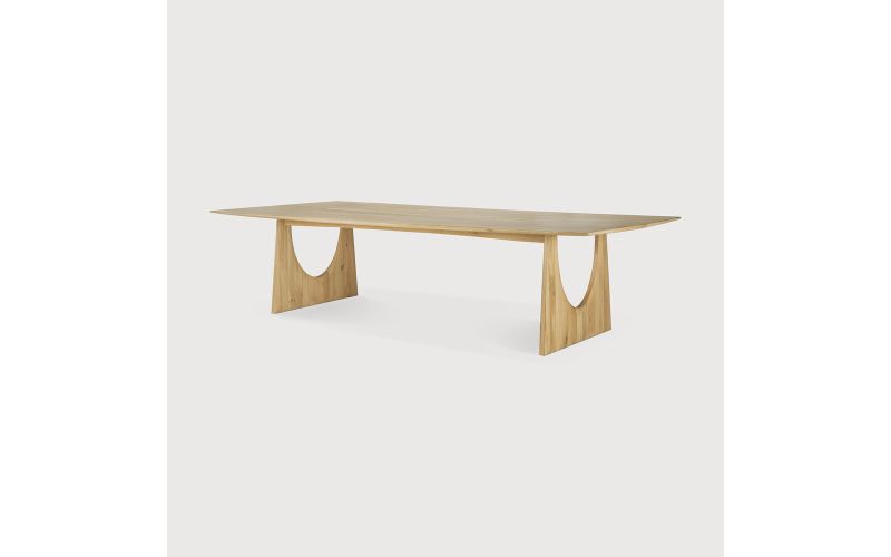 GEOMETRIC MEETING TABLE - VARNISHED OAK