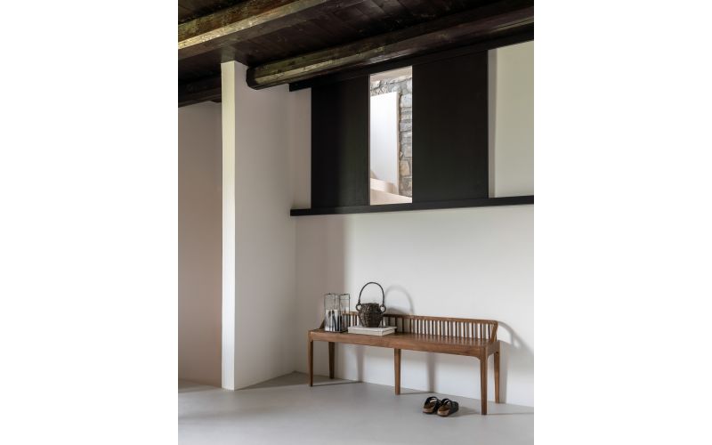 SPINDLE BENCH - RECLAIMED TEAK 150 x 35 x 60	14176