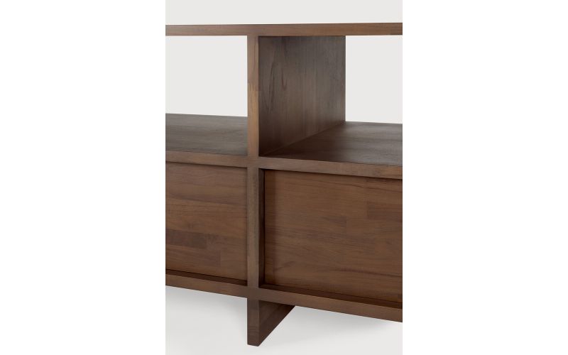 KABUKI TV CUPBOARD - VARNISHED TEAK - BROWN