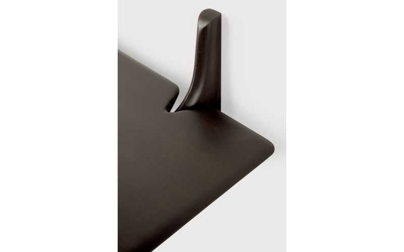 PI WALL SHELF - VARNISHED MAHOGANY - DARK BROWN 