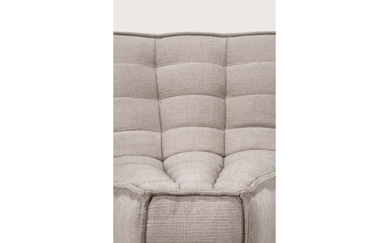 N701 MODULAR SOFA - ECRU ECO FABRIC - 45° ROUND 