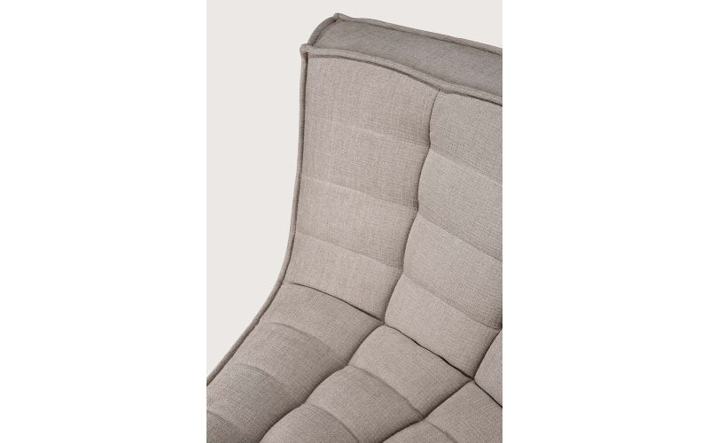 N701 MODULAR SOFA - ECRU ECO FABRIC - 45° ROUND 