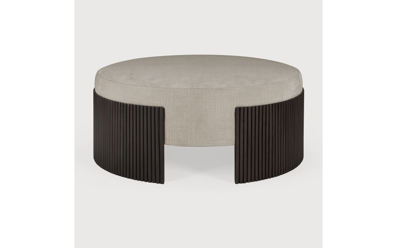 ROLLER MAX POUF - VARNISHED MAHOGANY - DARK BROWN 