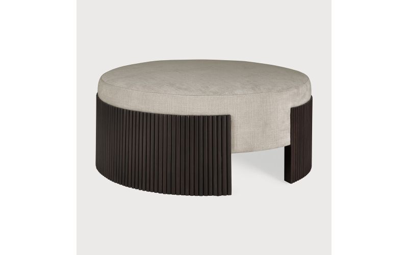 ROLLER MAX POUF - VARNISHED MAHOGANY - DARK BROWN 