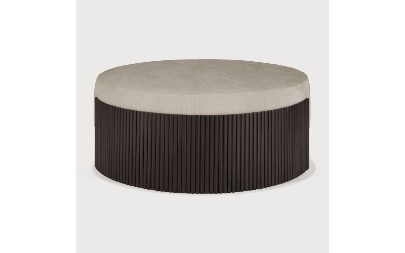 ROLLER MAX POUF - VARNISHED MAHOGANY - DARK BROWN 