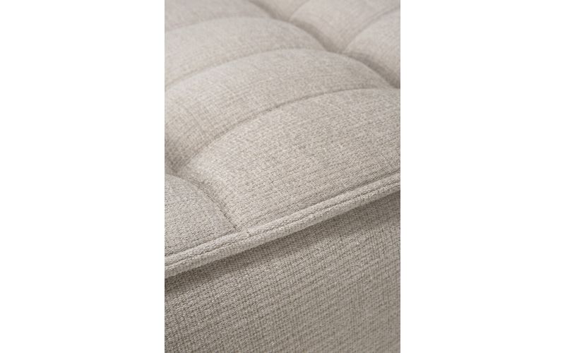 N701 FOOTSTOOL - ECRU ECO FABRIC 70 x 70 x 43	