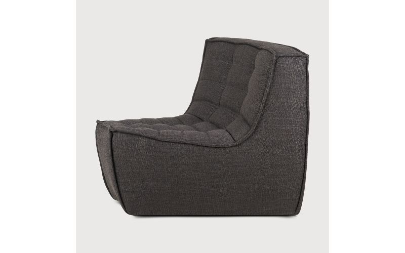 ETHNICRAFT N701 SOFA-ROUND CORNER-DARK GREY - 45° 