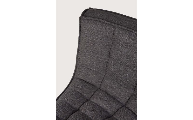ETHNICRAFT N701 SOFA-ROUND CORNER-DARK GREY - 45° 