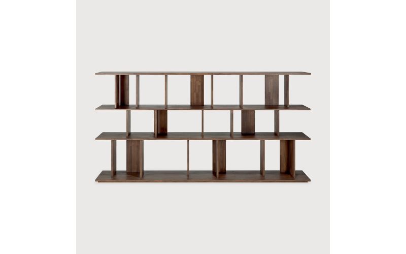 IRREGULAR RACK - VARNISHED TEAK - BROWN 