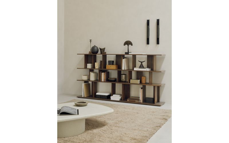 IRREGULAR RACK - VARNISHED TEAK - BROWN 224 x 37 x 115	10632  