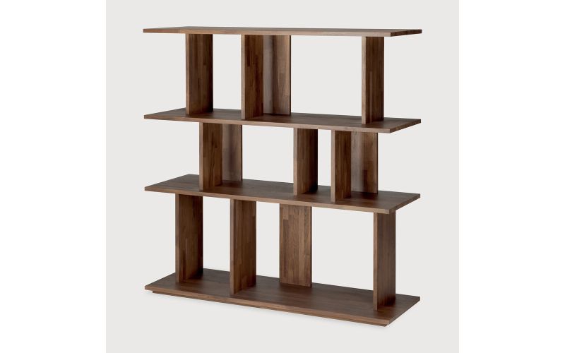 IRREGULAR RACK - VARNISHED TEAK - BROWN 