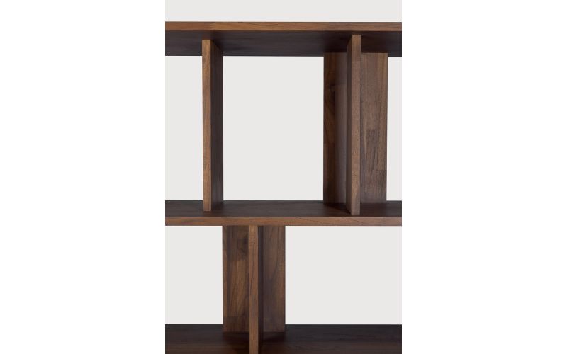 IRREGULAR RACK - VARNISHED TEAK - BROWN 