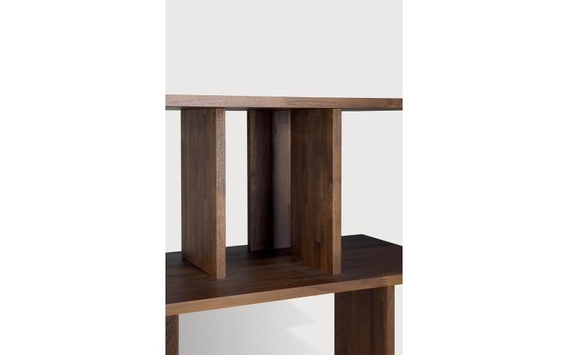 IRREGULAR RACK - VARNISHED TEAK - BROWN 