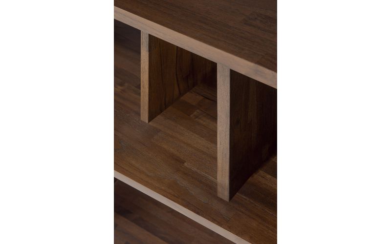 IRREGULAR RACK - VARNISHED TEAK - BROWN 