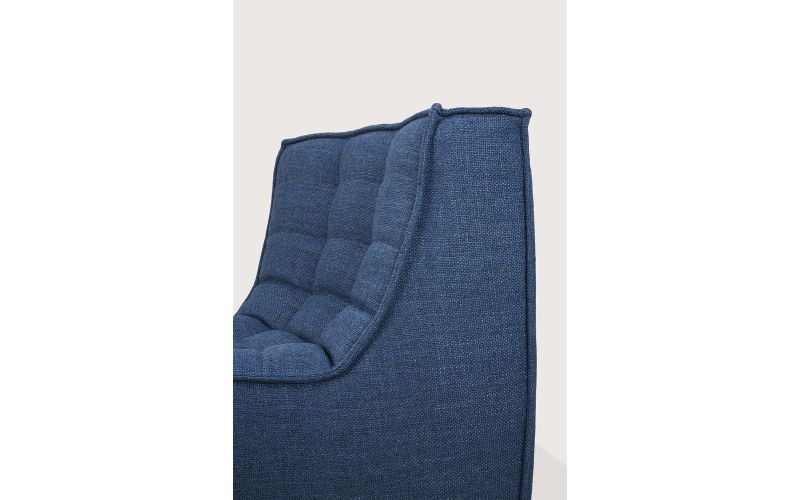 ETHNICRAFT N701 SOFA-ROUND CORNER-BLUE - 45° ROUND