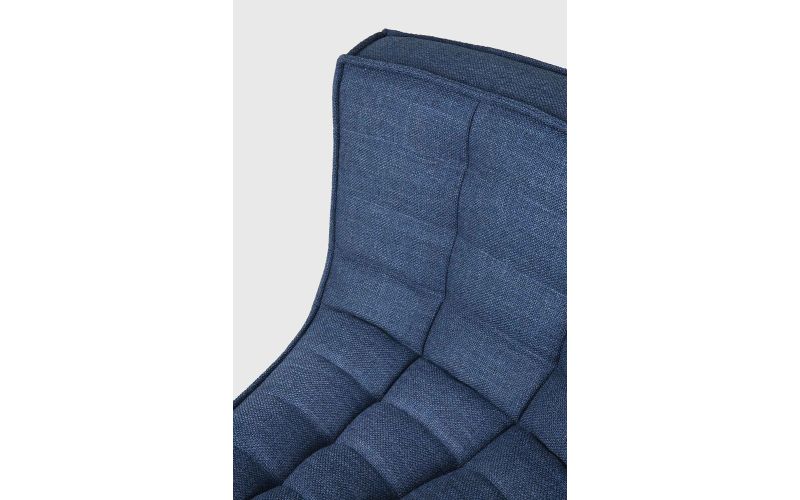 ETHNICRAFT N701 SOFA-ROUND CORNER-BLUE - 45° ROUND