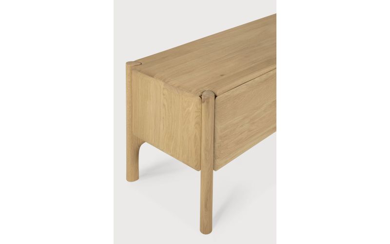 PI TV CUPBOARD - OAK - 1 FLIP-DOWN DOOR - 1 DRAWER