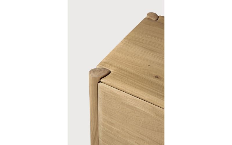 PI TV CUPBOARD - OAK - 1 FLIP-DOWN DOOR - 1 DRAWER