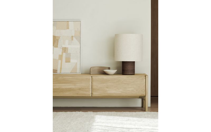 PI TV CUPBOARD - OAK - 1 FLIP-DOWN DOOR - 1 DRAWER 164 x 45 x 53	 51344