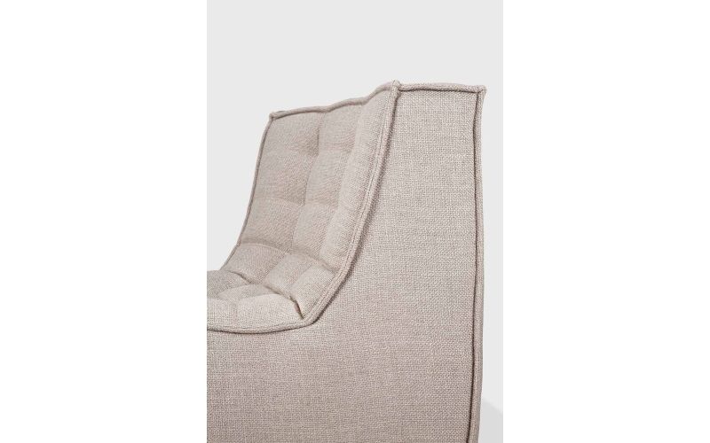 N701 MODULAR SOFA - BEIGE FABRIC - 45° ROUND 