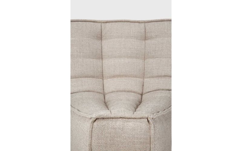 N701 MODULAR SOFA - BEIGE FABRIC - 45° ROUND 