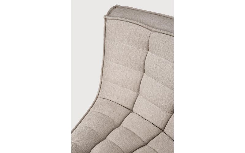 N701 MODULAR SOFA - BEIGE FABRIC - 45° ROUND 