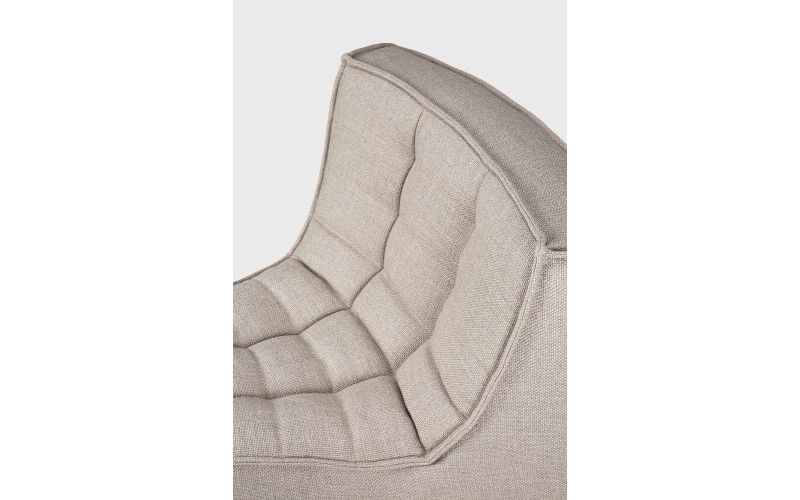 N701 MODULAR SOFA - BEIGE FABRIC - 45° ROUND 