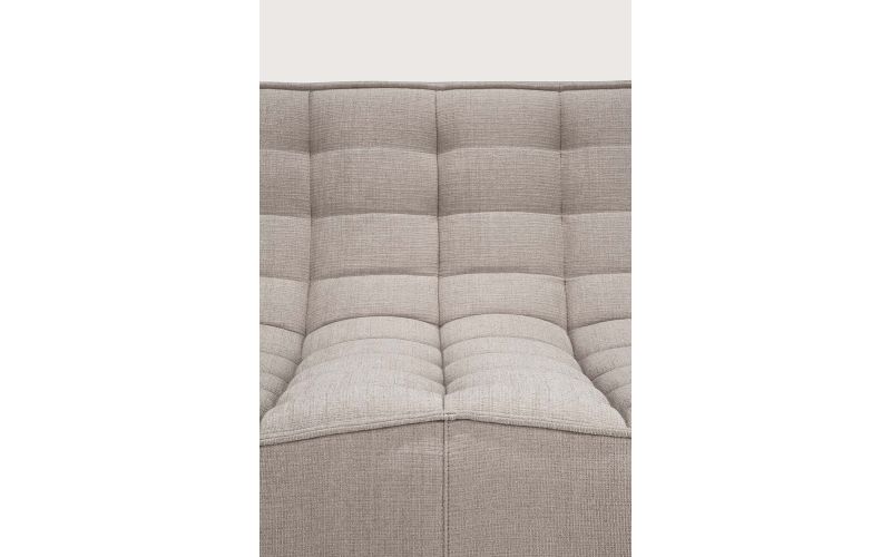 N701 MODULAR SOFA - ECRU ECO FABRIC - 2 SEATER 