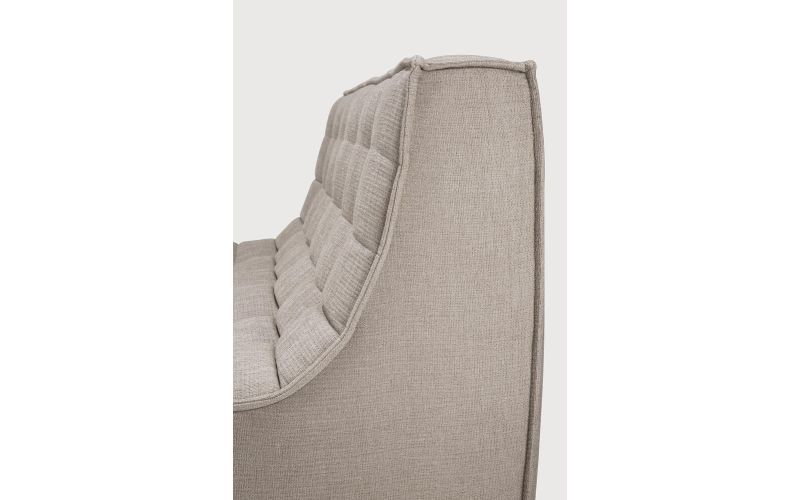 N701 MODULAR SOFA - ECRU ECO FABRIC - 2 SEATER 