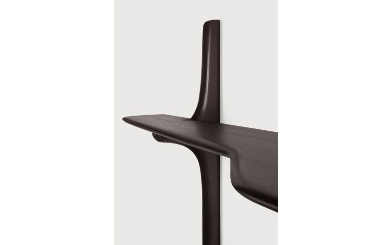 PI WALL MOUNTED DESK - VARNISHED MAHOGANY 