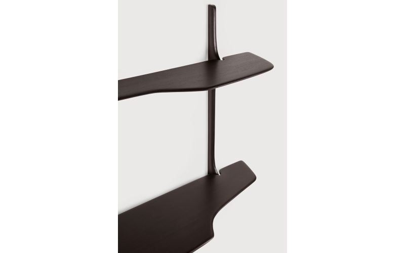 PI WALL MOUNTED DESK - VARNISHED MAHOGANY 