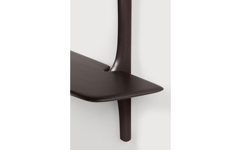 PI WALL MOUNTED DESK - VARNISHED MAHOGANY 