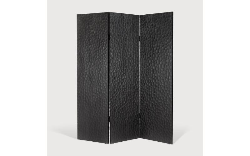 CHOPPED ROOM DIVIDER - VARNISHED MAHOGANY - BLACK 