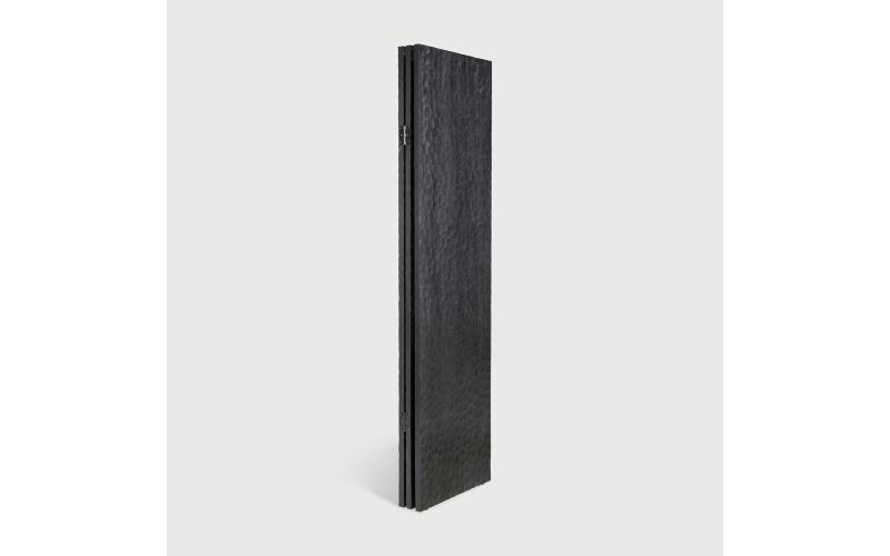 CHOPPED ROOM DIVIDER - VARNISHED MAHOGANY - BLACK 