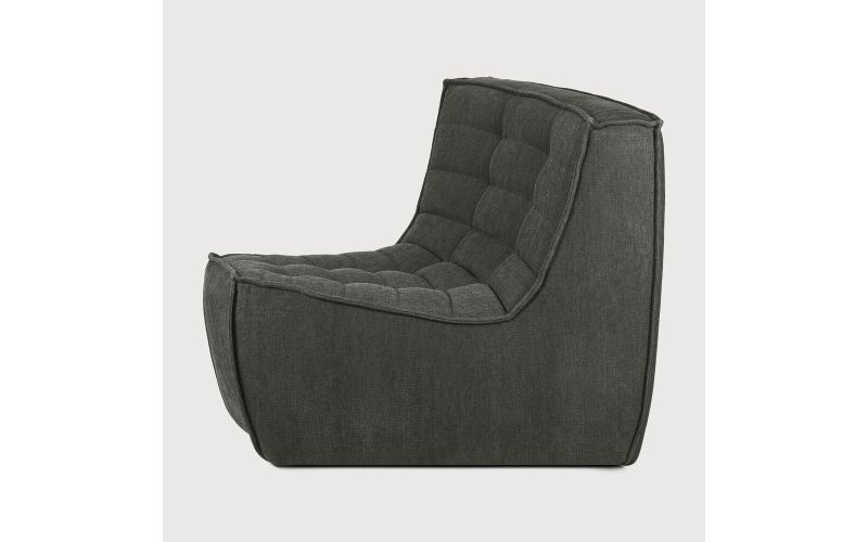 ETHNICRAFT N701 SOFA-ROUND CORNER-MOSS - 45° ROUND