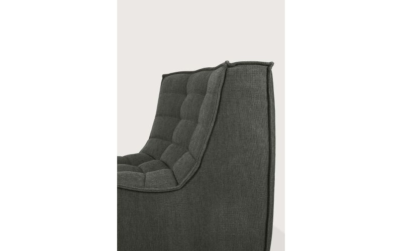 ETHNICRAFT N701 SOFA-ROUND CORNER-MOSS - 45° ROUND