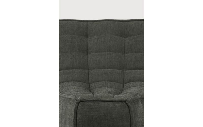 ETHNICRAFT N701 SOFA-ROUND CORNER-MOSS - 45° ROUND