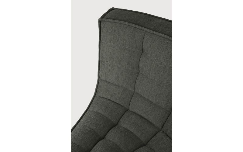 ETHNICRAFT N701 SOFA-ROUND CORNER-MOSS - 45° ROUND