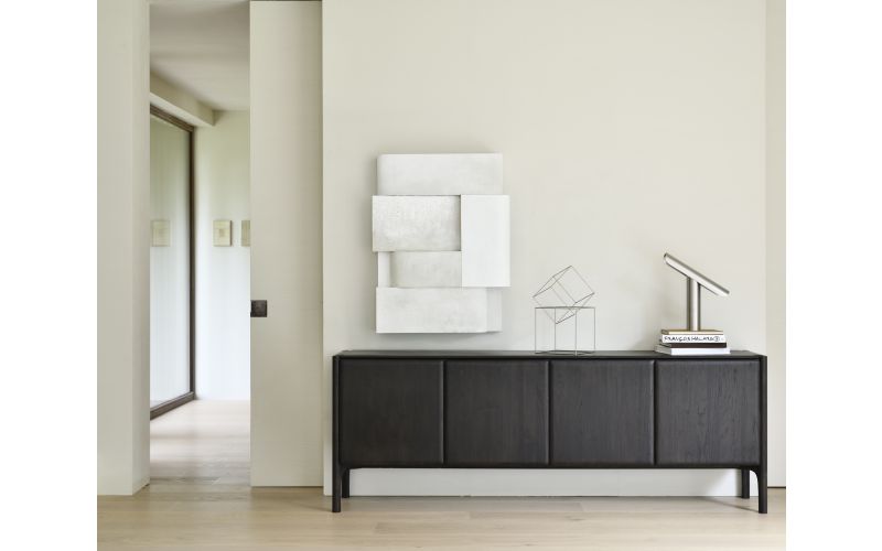 PI SIDEBOARD - VARNISHED TEAK - DARK BROWN - 4 DOORS - 230 x 45 x 83	11573 