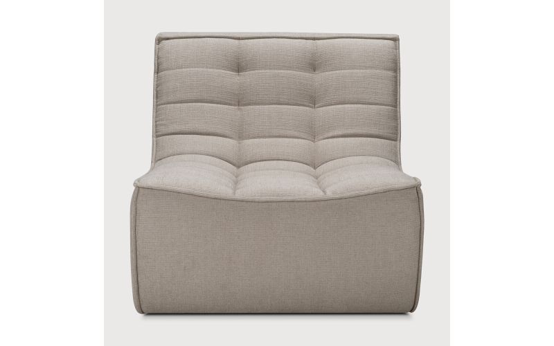 N701 MODULAR SOFA - ECRU ECO FABRIC - 1 SEATER 