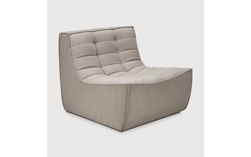 N701 MODULAR SOFA - ECRU ECO FABRIC - 1 SEATER 