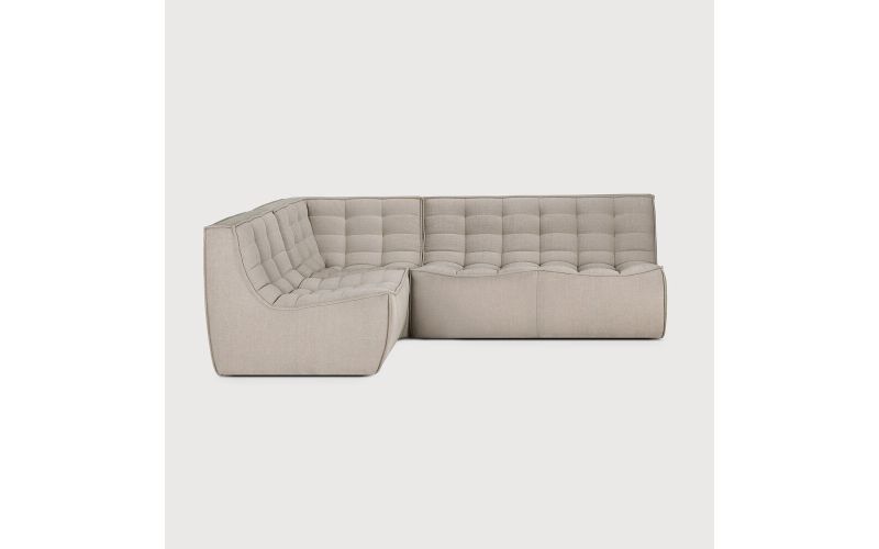 N701 MODULAR SOFA - ECRU ECO FABRIC - 1 SEATER 
