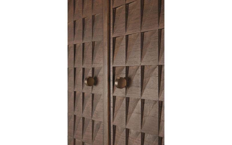 SONO SIDEBOARD - VARNISHED TEAK - LIGHT BROWN 