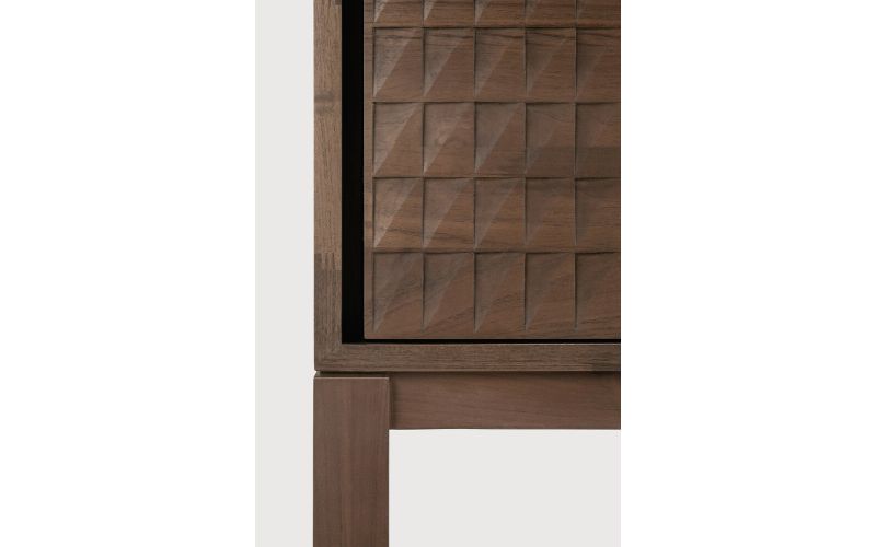 SONO SIDEBOARD - VARNISHED TEAK - LIGHT BROWN 