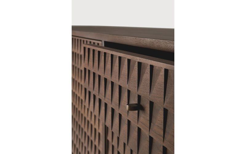 SONO SIDEBOARD - VARNISHED TEAK - LIGHT BROWN 