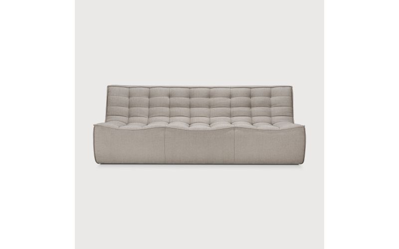 N701 MODULAR SOFA - ECRU ECO FABRIC - 3 SEATER 