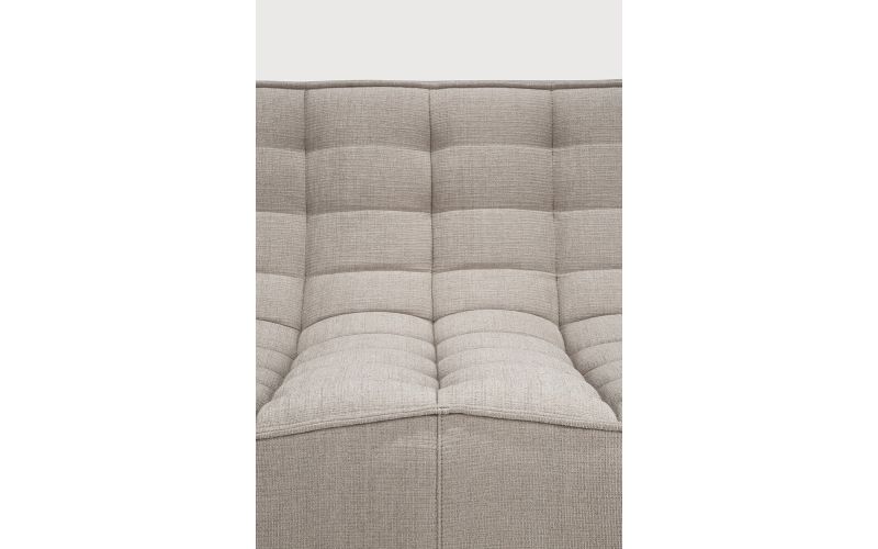 N701 MODULAR SOFA - ECRU ECO FABRIC - 3 SEATER 