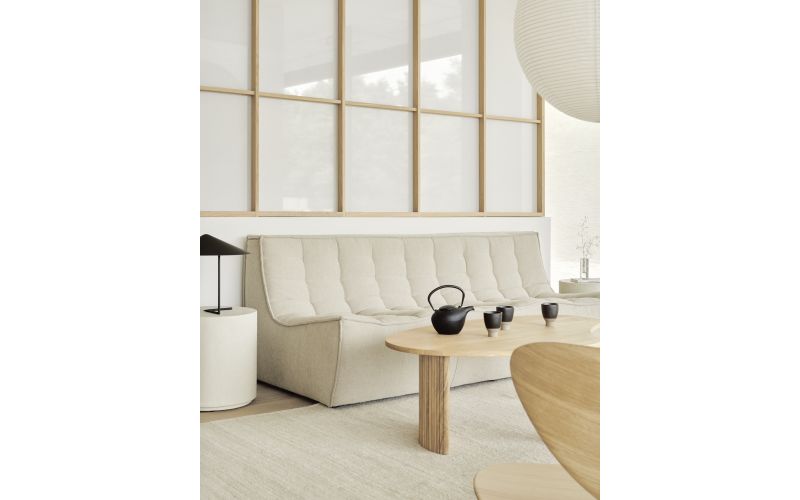 N701 MODULAR SOFA - ECRU ECO FABRIC - 3 SEATER 