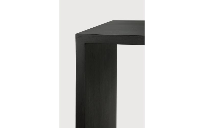 U DESK - VARNISHED OAK - RECTANGULAR - WITH CABLE 